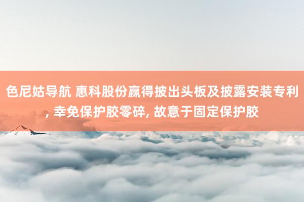 色尼姑导航 惠科股份赢得披出头板及披露安装专利, 幸免保护胶零碎, 故意于固定保护胶