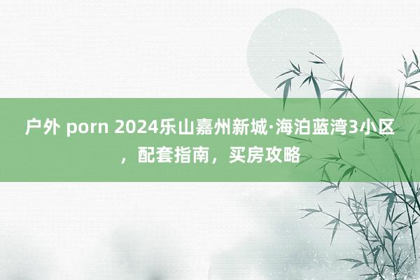 户外 porn 2024乐山嘉州新城·海泊蓝湾3小区，配套指南，买房攻略