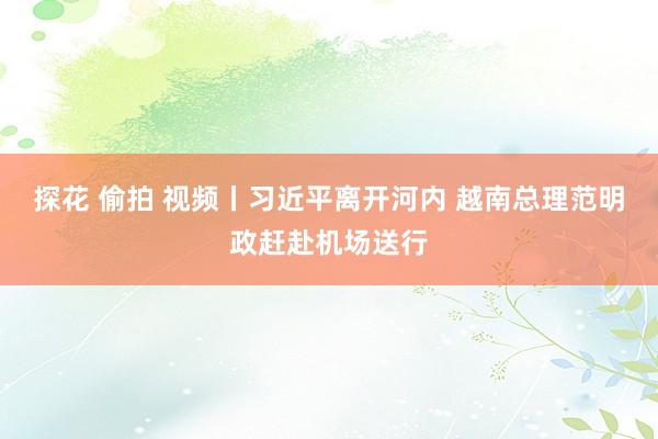 探花 偷拍 视频丨习近平离开河内 越南总理范明政赶赴机场送行