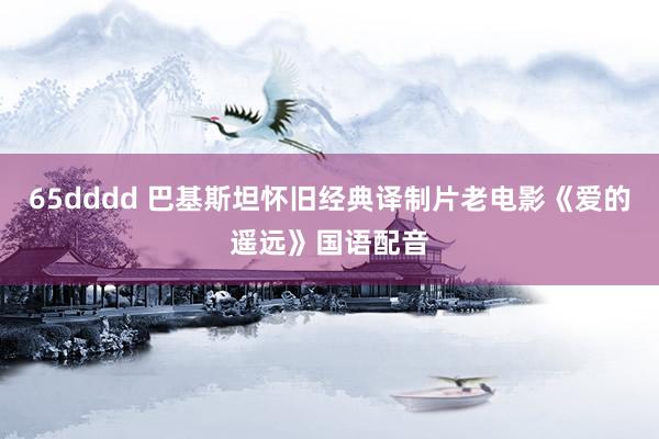 65dddd 巴基斯坦怀旧经典译制片老电影《爱的遥远》国语配音