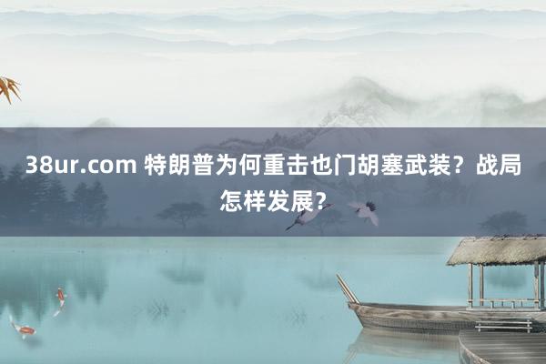 38ur.com 特朗普为何重击也门胡塞武装？战局怎样发展？